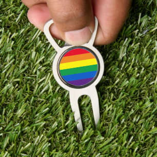 Rainbow stripes colors Lgbt gay flag Divot Tool