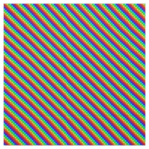 Rainbow Stripes - Cotton Twill Fabric