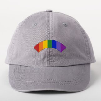 Rainbow Stripes Curved Patch