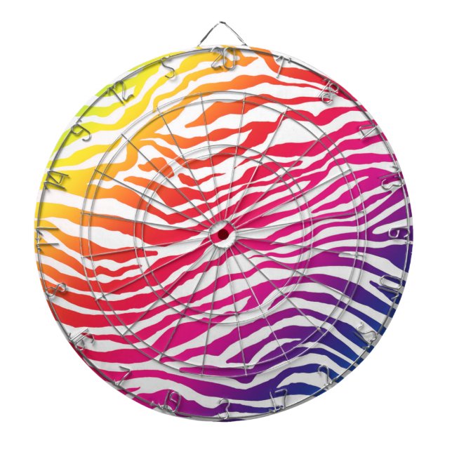 Rainbow Stripes Dartboard (Front)