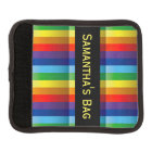 Rainbow Stripes Design Luggage Handle Wrap