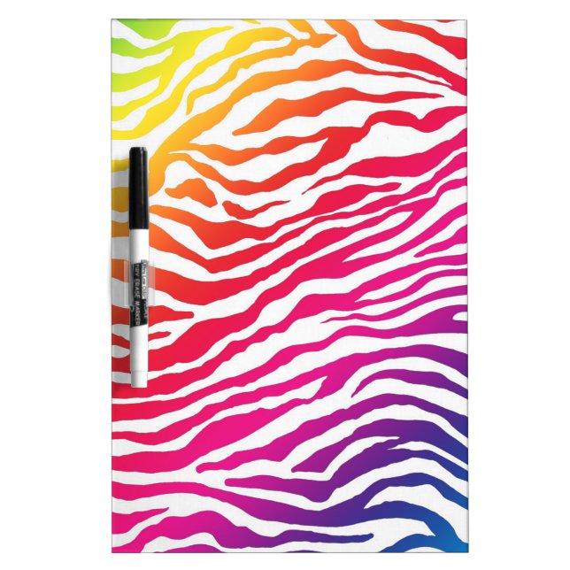 Rainbow Stripes Dry Erase Board (Front)