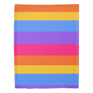 Rainbow Stripes Duvet Cover
