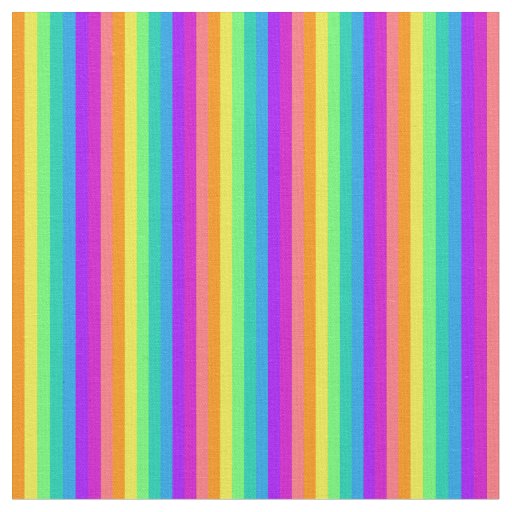 Rainbow Stripes Fabric
