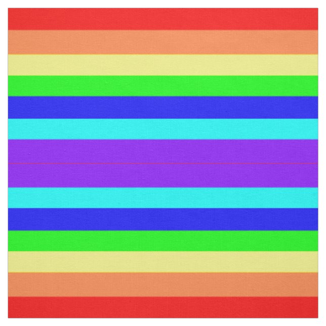 Rainbow Stripes Fabric (Swatch)