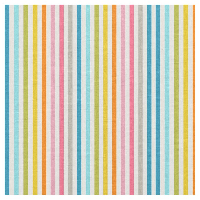 Rainbow Stripes Fabric (Close Up)
