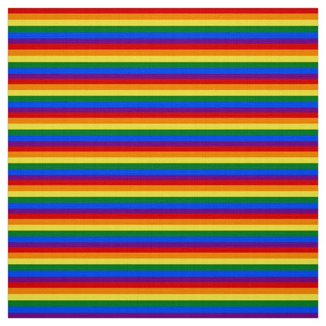 Rainbow Stripes Fabric (Swatch)