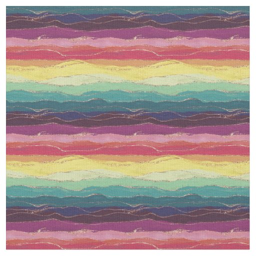 Rainbow Stripes fabric Pattern