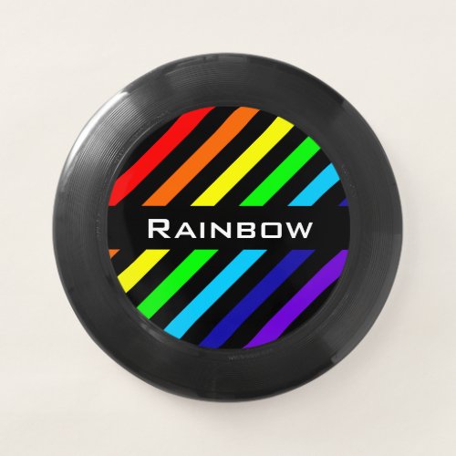 Rainbow Stripes Frisbee