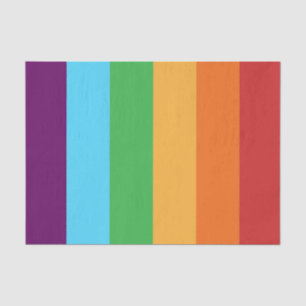 Rainbow Stripes Fun Bright Candy Birthday Party Tissue Paper