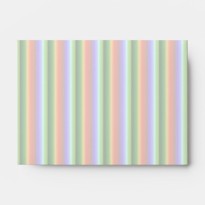 Rainbow Stripes. Fun Multi color Pattern. Envelopes