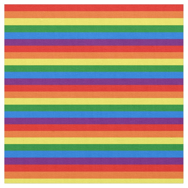 Pastel Ombre Gay Lgbt Pride Rainbow Flag Fabric 9117