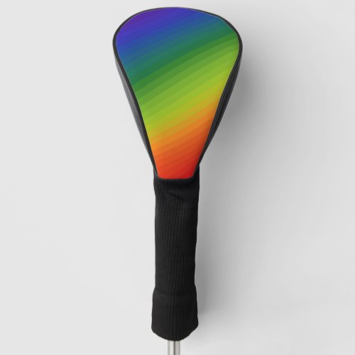 Rainbow Stripes Golf Head Cover