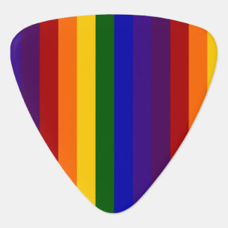 Rainbow Stripes Guitar Pick