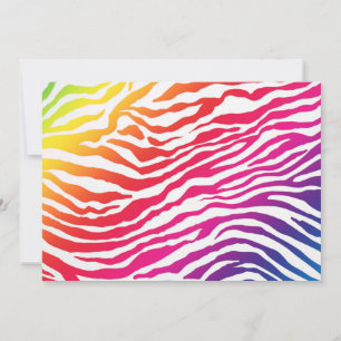 Rainbow Stripes Invitation