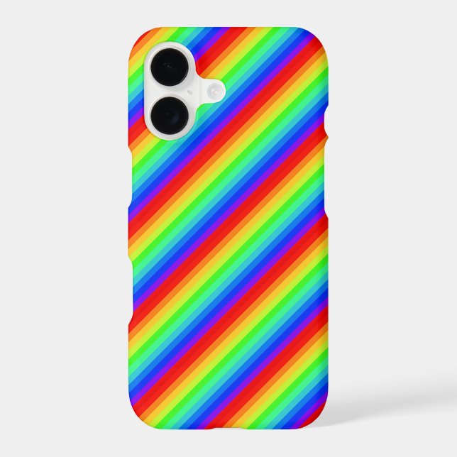 Rainbow Stripes Iphone Case (Back)