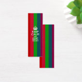 Rainbow Stripes Keep Calm And Your Text Customize (Desk)