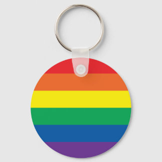 Rainbow Stripes Keychain