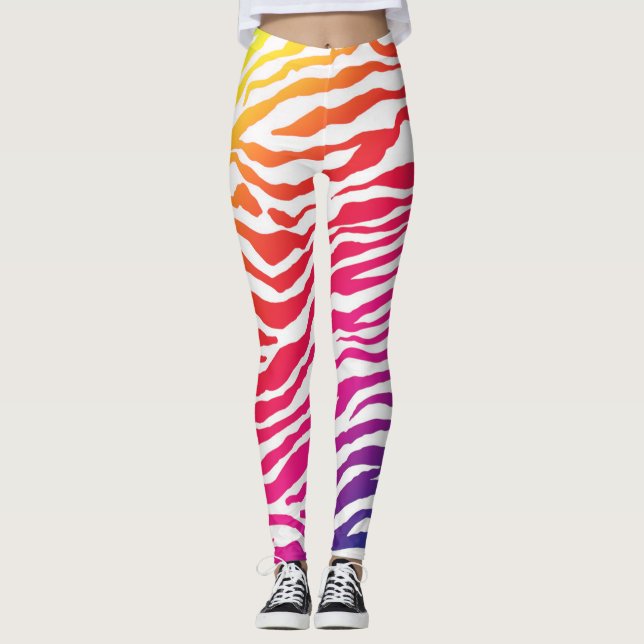 Rainbow Stripes Leggings (Front)
