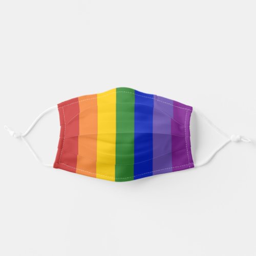 Rainbow Stripes LGBTQ Pride Adult Cloth Face Mask