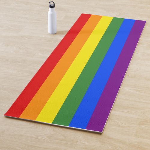 Rainbow Stripes LGBTQ Pride Yoga Mat