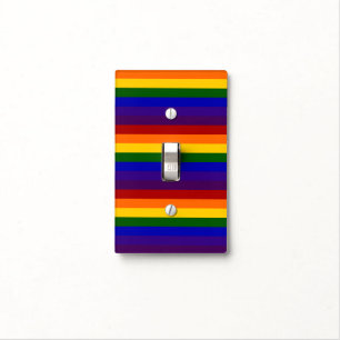Rainbow Stripes Light Switch Cover