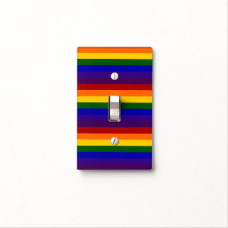 Rainbow Stripes Light Switch Cover