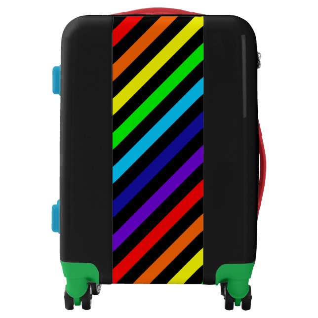 Rainbow Stripes Luggage (Front)