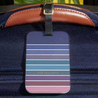 Rainbow Stripes Luggage Tag