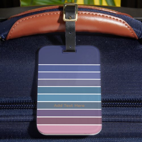 Rainbow Stripes Luggage Tag