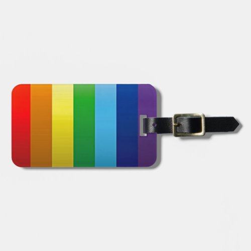 Rainbow Stripes Luggage Tags