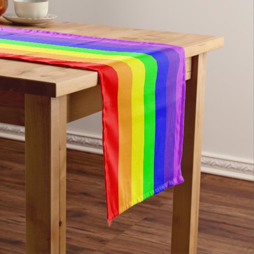 Rainbow Stripes Medium Table Runner