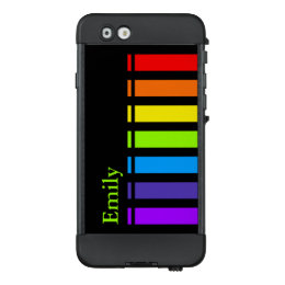 Rainbow Stripes Monogram LifeProof NÜÜD iPhone 6 Case