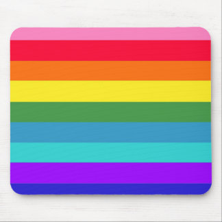 Rainbow Stripes Mouse Pad