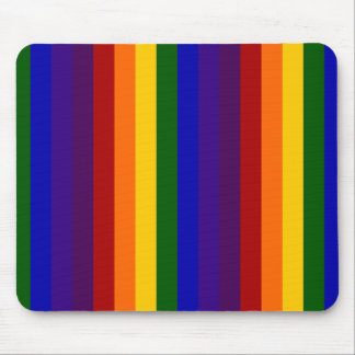 Rainbow Stripes Mouse Pad