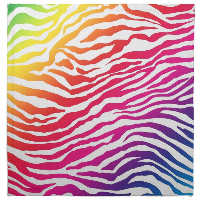 Rainbow Stripes Napkin (Front)