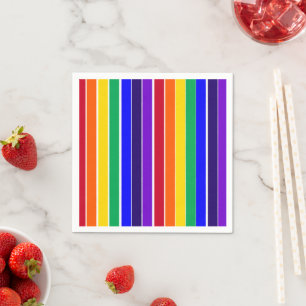 Rainbow Stripes Napkins