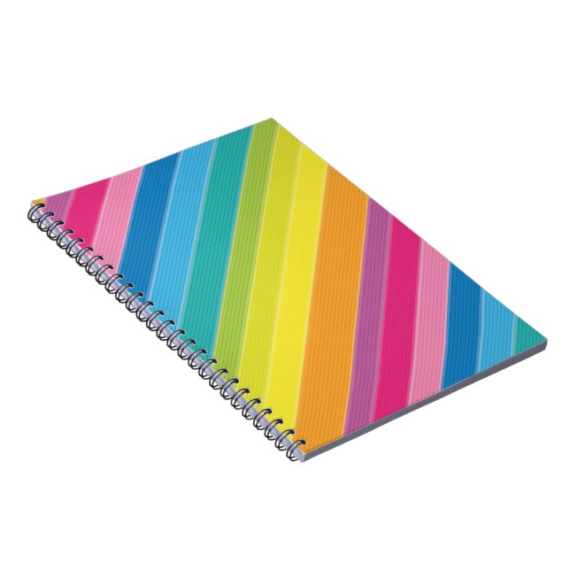 Rainbow Stripes Notebook (Right Side)