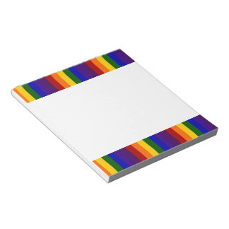 Rainbow Stripes Notepad
