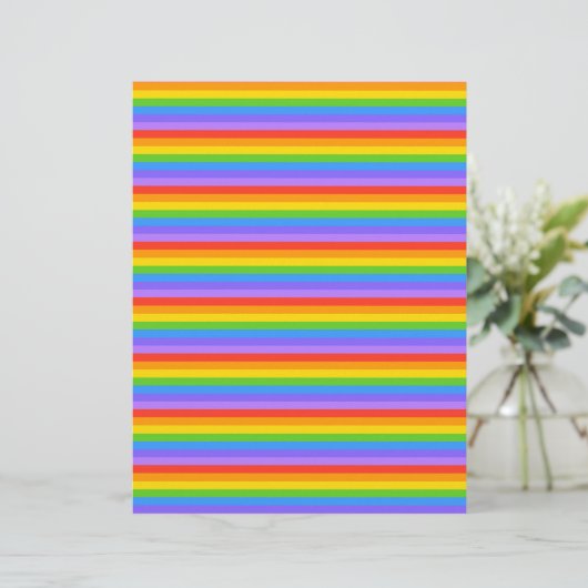 Rainbow Stripes Pattern. (Standing Front)