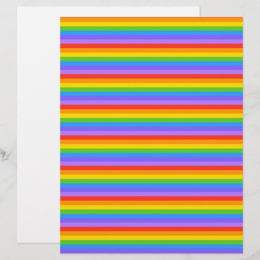 Rainbow Stripes Pattern. (Front/Back)