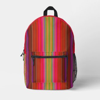 Rainbow Stripes  Pattern Backpack