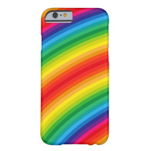 Rainbow Stripes Pattern Barely There iPhone 6 Case