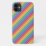 Rainbow Stripes Pattern iPhone 11 Case
