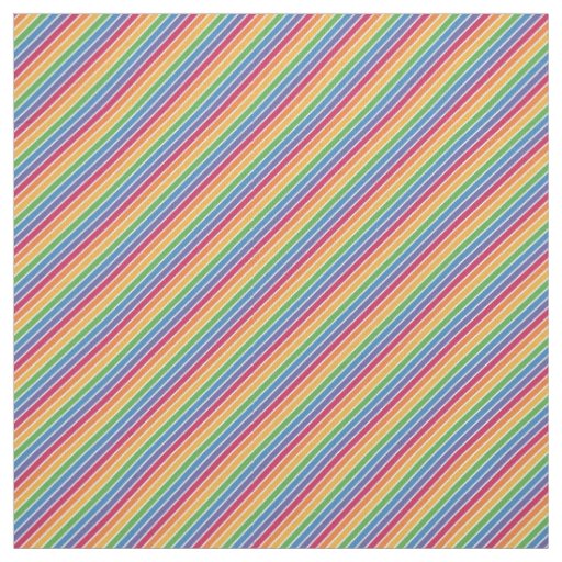 Rainbow Stripes Pattern Fabric