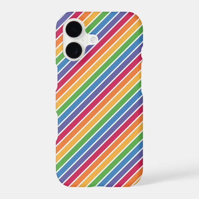 Rainbow Stripes Pattern Iphone Case (Back)