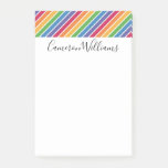 Rainbow Stripes Pattern Post-it Notes