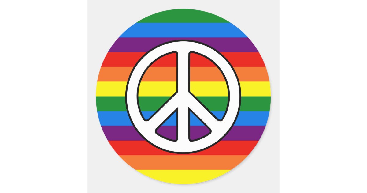  Peace Love LGBT Gay Pride Month Support LGBTQ Rainbow
