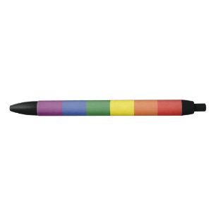 Rainbow stripes pen