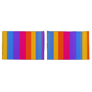 Rainbow Stripes Pillow Case